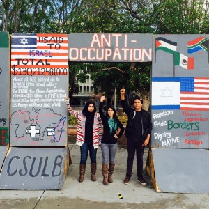 Source Credit: SJP Cal State Fullerton Palestinian Mock Apartheid Wall Event 2014 Photo Album, Dec 4 2014