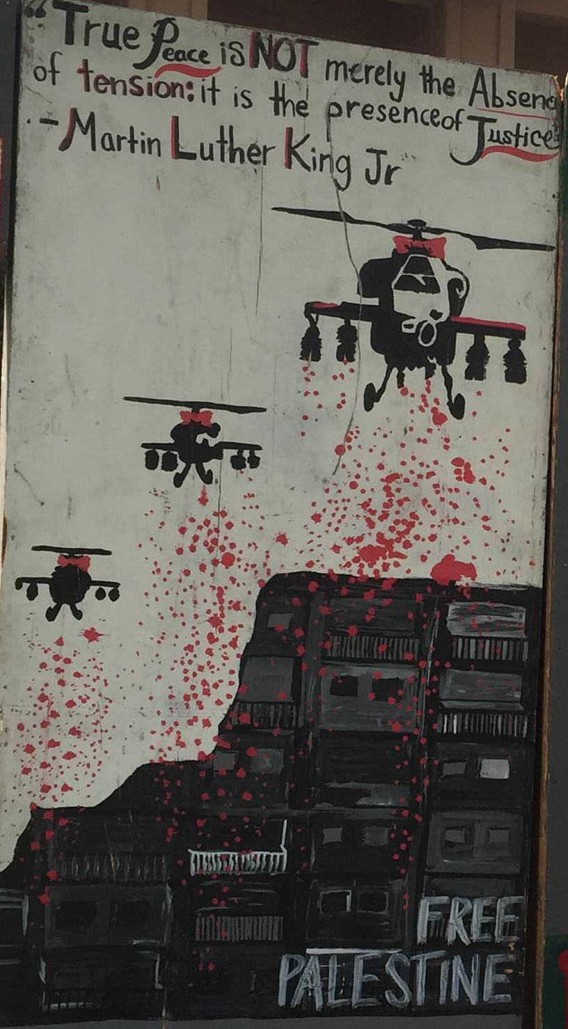 Source Credit: SJP's Apartheid Wall at Pitzer College March 31, 2015, photographed on campus, pulled from Jew Hatred on Campus