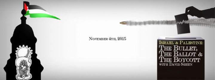 Source Credit: SJP EVENT - Israel & Palestine: The Bullet, The Ballot, and the Boycott, with David Sheen (November 4, 2015)
