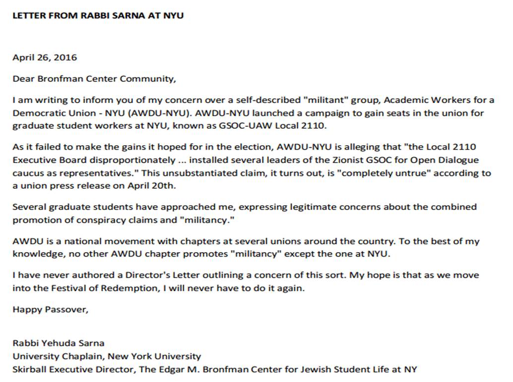 nyu cover letters